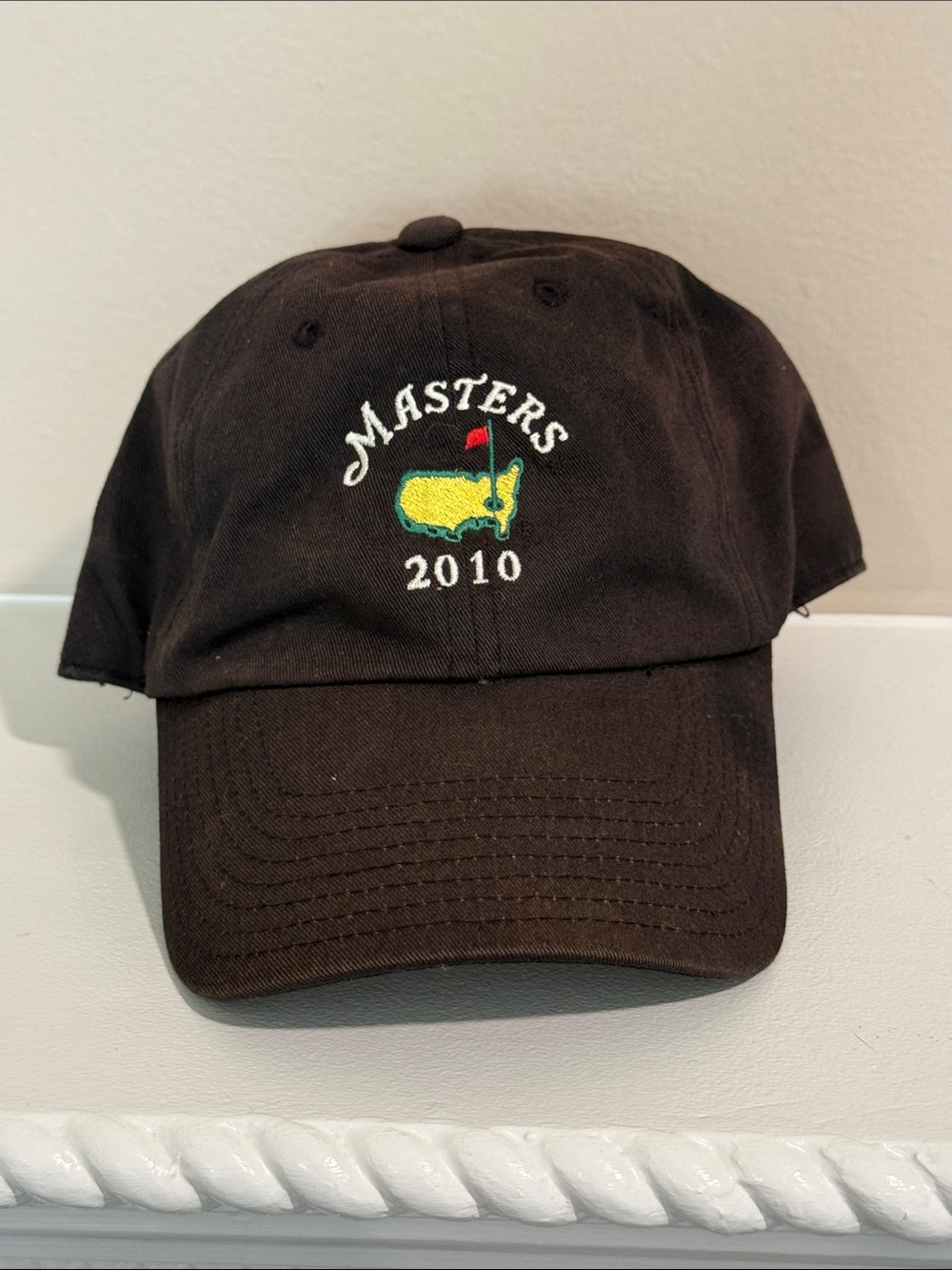 2010 Masters Tournament Black Cotton Hat - Phil Mickelson Win Year